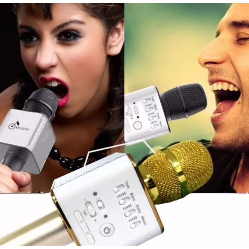 Беспроводной караоке микрофон MICGEEK q9 с чехлом 2600 mAh - фото 7