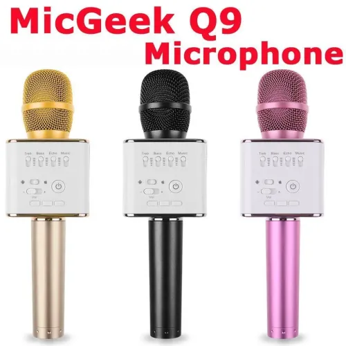 Беспроводной караоке микрофон MICGEEK q9 с чехлом 2600 mAh - фото 4