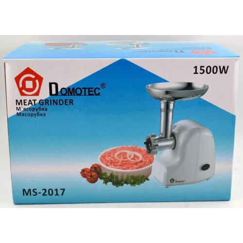 Электромясорубка Domotec, насадка для колбасы, 1500 Вт, MS 2017 - фото 8