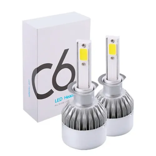 Набір автомобільних світлодіодних LED ламп TOP LED PRO С6 H1, холодне світло