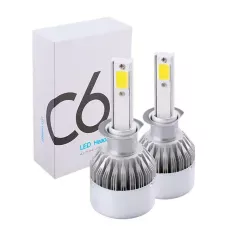 Набір автомобільних світлодіодних LED ламп TOP LED PRO С6 H1, холодне світло