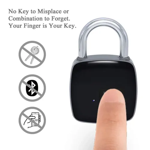 Умный биометрический замок с отпечатком пальца USB Rechargeable Smart Keyless Fingerprint Lock - фото 5