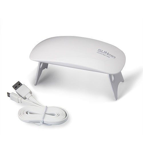 Портативна Гібридна LED лампа для нігтів SUN MINI 6 Вт, складна