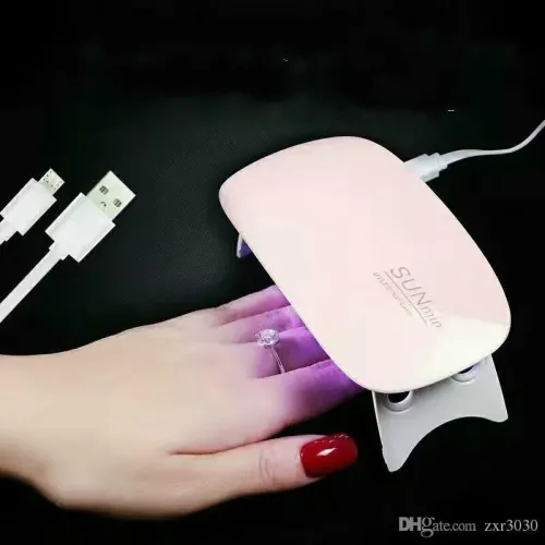 Портативная Гибридная LED лампа для ногтей SUN MINI  6 Вт, складная - фото 2