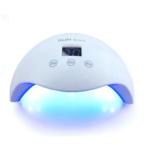 LED лампа для полимеризации гелей и лака SUN 5 Mini, для ногтей, с таймером, 24W, сенсорная, Белая - фото 3