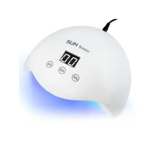 LED лампа для полимеризации гелей и лака SUN 5 Mini, для ногтей, с таймером, 24W, сенсорная, Белая - фото 4