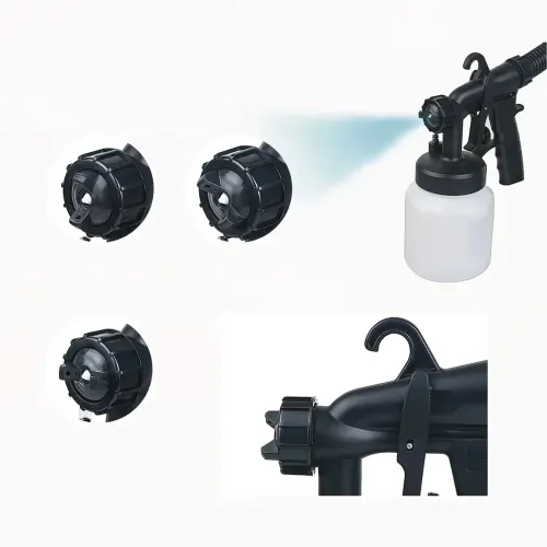 Краскопульт электрический Paint Zoom с соплом 1.5 мм, 650 Вт, 3 режима распыления, резервуар 800 мл - фото 4