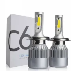 Набір автомобільних світлодіодних LED ламп TOP LED PRO С6 H4, холодне світло
