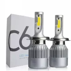 Набір автомобільних світлодіодних LED ламп TOP LED PRO С6 H4, холодне світло