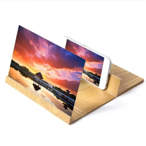 3D Збільшувач екрана для телефону Enlarget Screen Magnifier, лінза Френеля, дерево