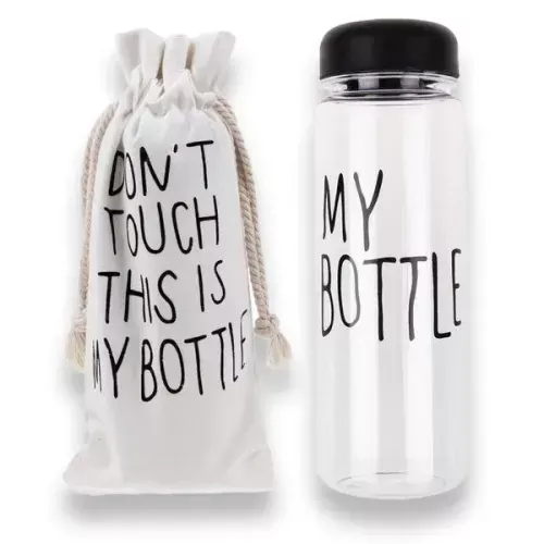 Пляшка для води My bottle: об'єм 500 мл + чохол