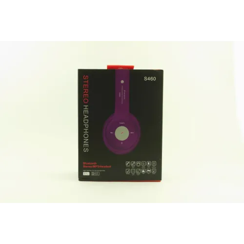 Навушники безпровідні bluetooth S460 фіолетові