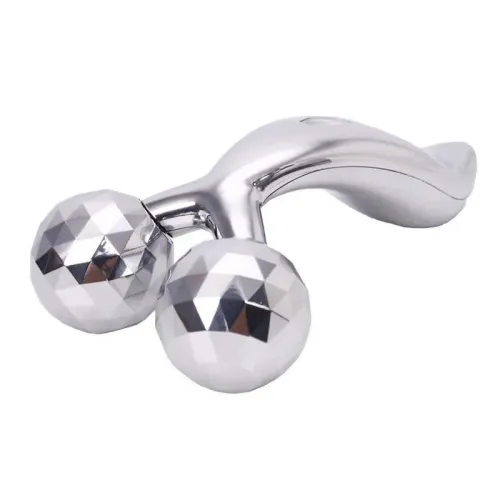 Роликовый лифтинг массажер для лица и тела 3D Massager Venko, серебро
