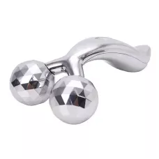 Роліковий ліфтинг масажер для обличчя та тіла 3D Massager Venko, срібло