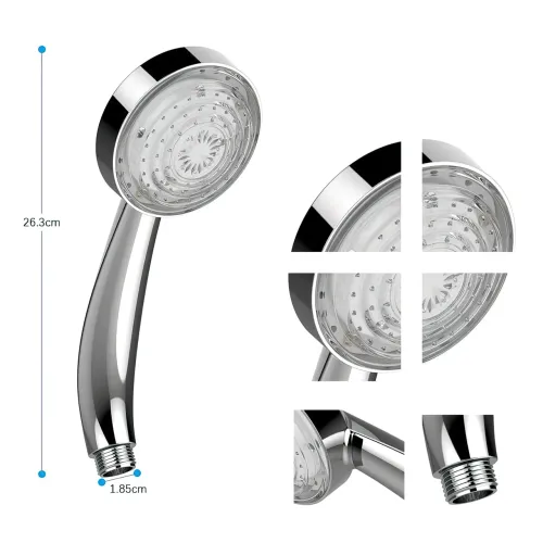 Насадка лейка для душа LED SHOWER с подсветкой, 7 цветов, без батареек, 9 л/мин - фото 7