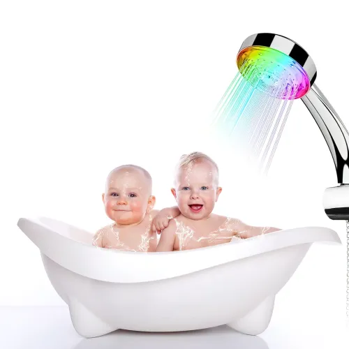 Насадка лейка для душа LED SHOWER с подсветкой, 7 цветов, без батареек, 9 л/мин - фото 3