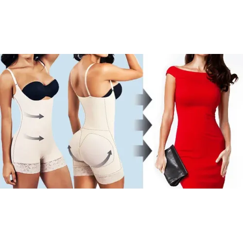 Утягивающий комбидресс для коррекции фигуры slim shapewear - фото 10