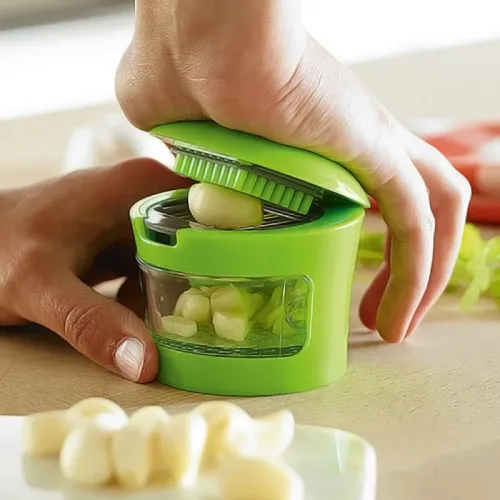 Измельчитель для чеснока чеснокодавка Kitchen&Home Garlic Chopper 2 насадки