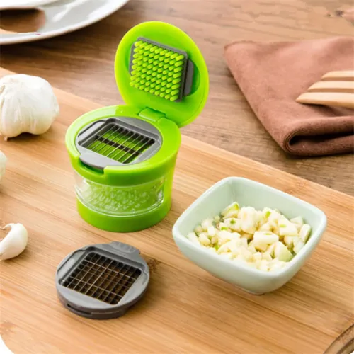 Измельчитель для чеснока чеснокодавка Kitchen&Home Garlic Chopper 2 насадки - фото 3
