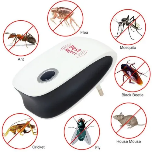 Ультразвуковой отпугиватель грызунов и насекомых Pest Reject Ultrasonic Электро магнитный - фото 3