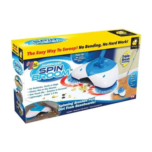 Механическая щётка веник швабра для уборки пола Hurricane Spin Broom - фото 2