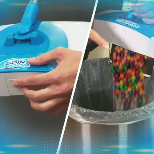 Механическая щётка веник швабра для уборки пола Hurricane Spin Broom - фото 5