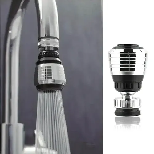 Насадка-аератор на кран Water Saver для економії води до 60%, з обертанням на 360 градусів