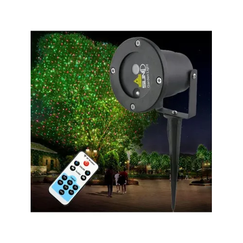 Вуличний проектор з пультом Star Shower laser light металевий корпус