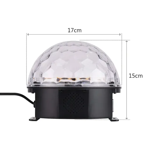 Диско-шар Magic Ball Light с плеером, mp3, USB, 6 цветов, с пультом ДУ, 20 Вт - фото 8