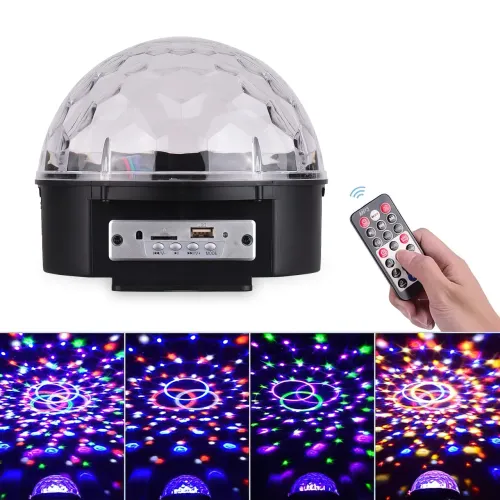 Диско-шар Magic Ball Light с плеером, mp3, USB, 6 цветов, с пультом ДУ, 20 Вт - фото 13