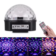 Диско-шар Magic Ball Light з плеєром, mp3, USB, 6 кольорів, з пультом ДК, 20 Вт