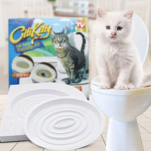 Набор для приучения кошек к туалету CitiKitty Cat Toilet Training Kit - накладки на унитаз - фото 2