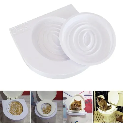 Набір для привчання котів до туалету CitiKitty Cat Toilet Training Kit - накладки на унітаз - фото 4
