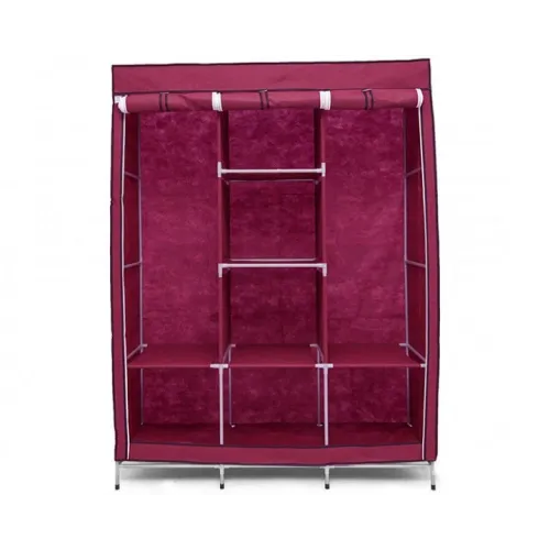Шафа тканинний HCX на 3 секції 88130 bordo 130х45х175 см - фото 10