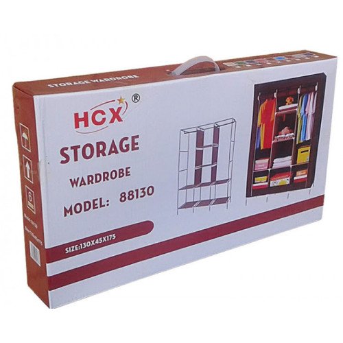 Шафа тканинний HCX на 3 секції 88130 bordo 130х45х175 см - фото 5