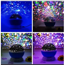 Вращающийся ночник проектор звездное небо 3D Star master big, разные цвета