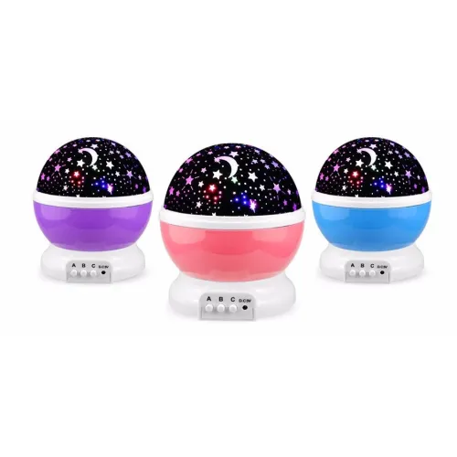 Вращающийся ночник проектор звездное небо 3D Star master big, разные цвета - фото 4