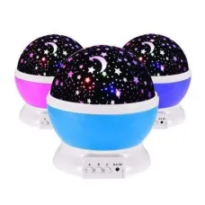 Обертовий нічник-проектор зоряне небо 3D Star master big, різні кольори