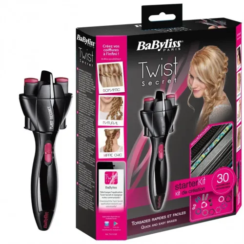 Прилад для плетіння косичок Babyliss Twist Secret TW1000E, Чорний