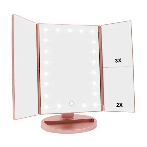 Зеркало с подсветкой MAGIC MAKEUP MIRROR тройное 22 LED - фото 5