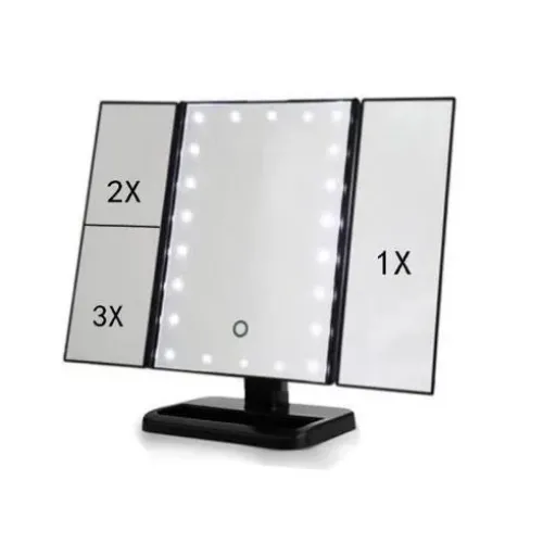 Зеркало с подсветкой MAGIC MAKEUP MIRROR тройное 22 LED - фото 2