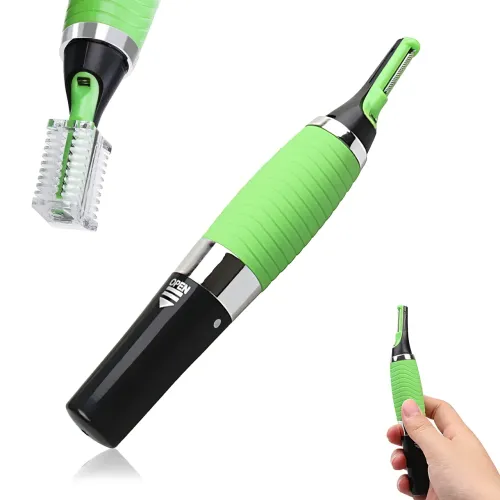 Триммер Micro Touch Max, 3 насадки, для носа, ушей, бороды, от батарейки ААА