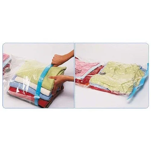 Вакуумний пакет для зберігання Vacuum Bag, 60*80 см, з клапаном, прозорий - фото 2