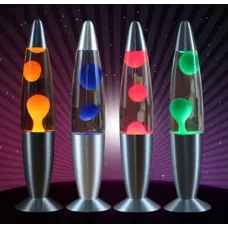 Лава лампа висотою 35см Prostore Lava lamp, плавне регулювання, сірий корпус