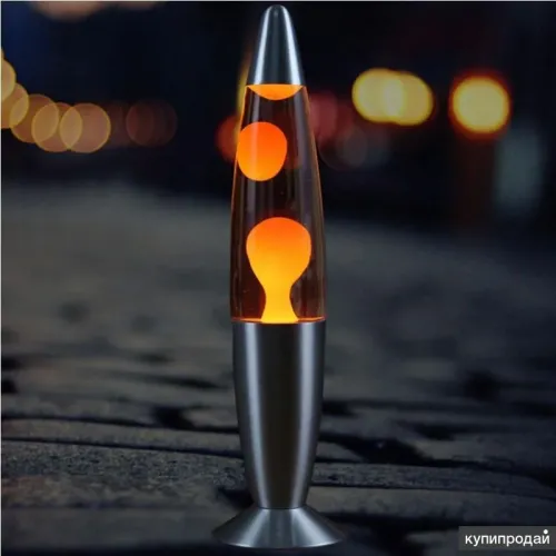 Лава лампа висотою 35см Prostore Lava lamp, плавне регулювання, сірий корпус - фото 4