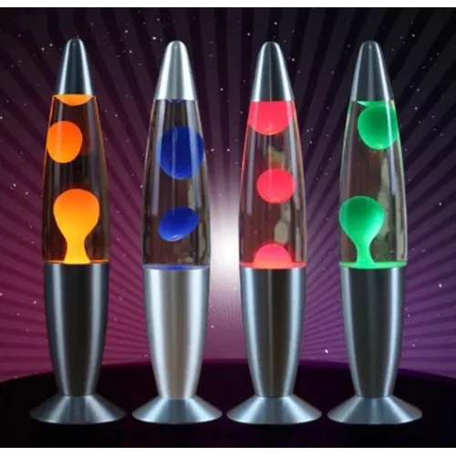 Лава лампа высотой 35см Prostore Lava lamp, плавная регулировка, серый корпус