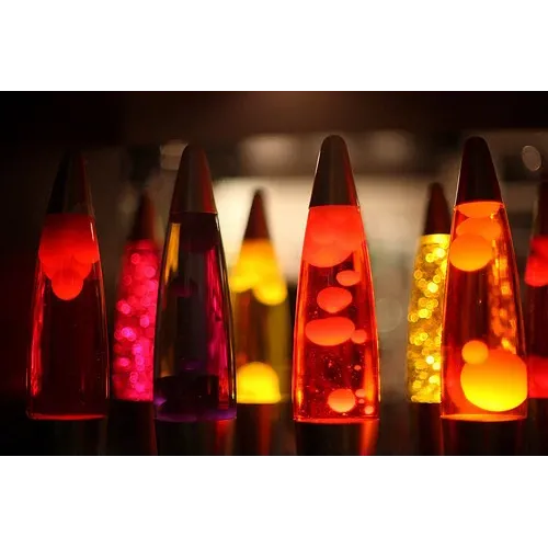 Лава лампа высотой 35см Prostore Lava lamp, плавная регулировка, серый корпус - фото 2