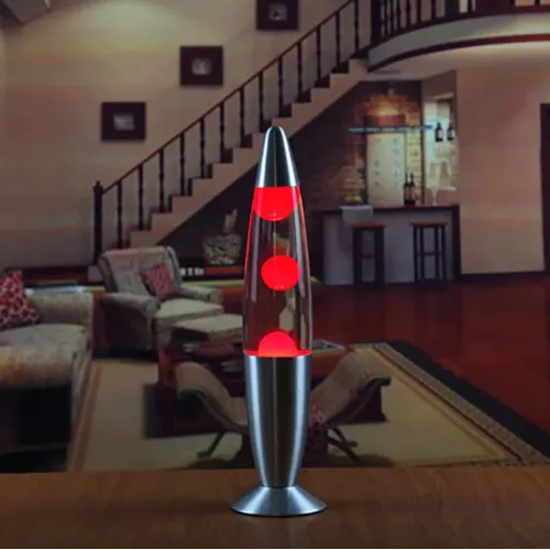 Лава лампа высотой 35см Prostore Lava lamp, плавная регулировка, серый корпус - фото 6