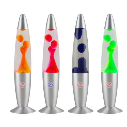 Лава лампа высотой 35см Prostore Lava lamp, плавная регулировка, серый корпус - фото 7