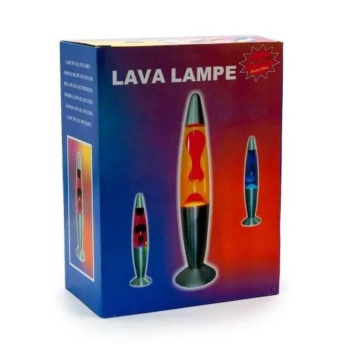Лава лампа высотой 35см Prostore Lava lamp, плавная регулировка, серый корпус - фото 8